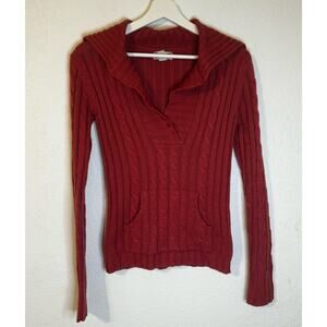 Duck Head Women's Pullover Sweater Oversized Collar‎ Size S